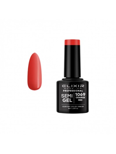 SEMI GEL COLOR 8 ML ORANGE RED Nº 1069 ELIXIR