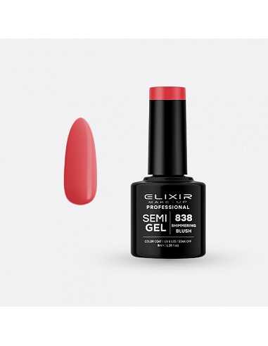 SHIMMERING BLUSH SEMI GEL COLOR 8 ML ELIXIR Nº 838