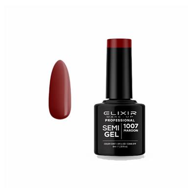 SEMI GEL COLOR 8 ML MAROON Nº 1007 ELIXIR