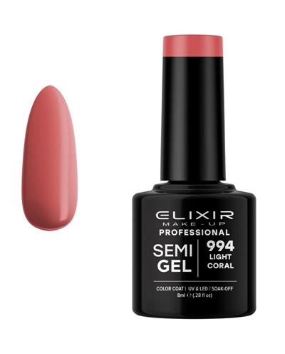LIGHT CORAL SEMI GEL COLOR 8 ML ELIXIR Nº 994