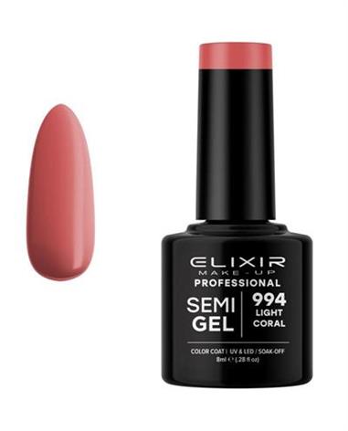 LIGHT CORAL SEMI GEL COLOR 8 ML ELIXIR Nº 994