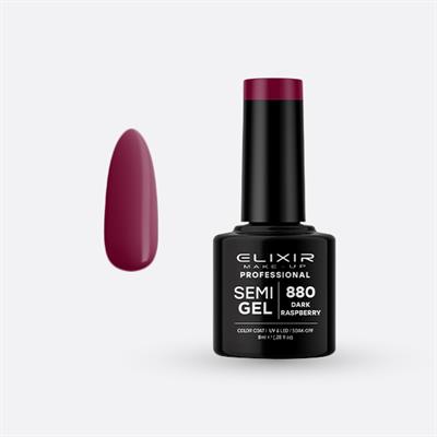 DARK RASPBERRY SEMI GEL COLOR 8 ML ELIXIR Nº 880