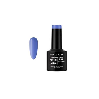 SOFT BLUE SEMI GEL COLOR 8 ML ELIXIR Nº 989