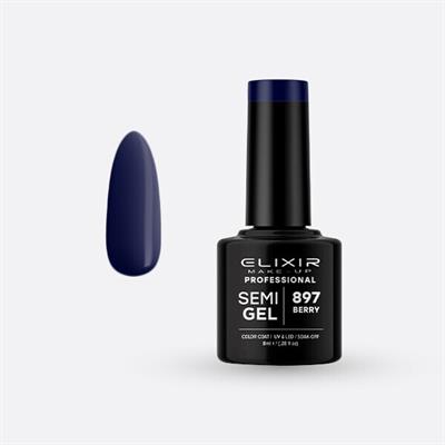 BERRY SEMI GEL COLOR 8 ML ELIXIR Nº 897