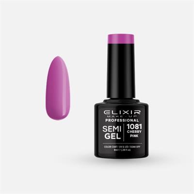 SEMI GEL COLOR 8 ML CHERRY PINK Nº 1081 ELIXIR