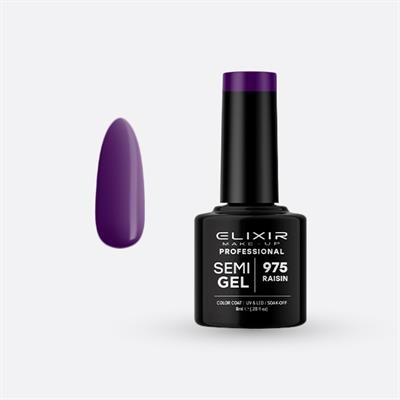 RAISIN SEMI GEL COLOR 8 ML ELIXIR Nº 975