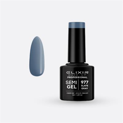 SLATE GRAY SEMI GEL COLOR 8 ML ELIXIR Nº 977
