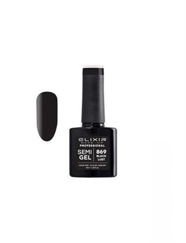 NEGRO SEMI GEL COLOR 8 ML ELIXIR Nº 869