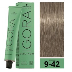 COLORACION PERMANENTE SIN AMONIACO IGORA ZERO AMM 9-42 60ML.