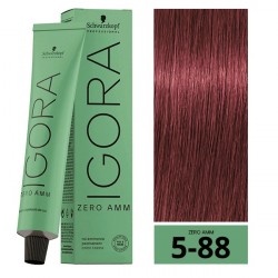 COLORACION PERMANENTE SIN AMONIACO IGORA ZERO AMM 5-88 60ML.