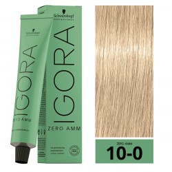 COLORACION PERMANENTE SIN AMONIACO IGORA ZERO 10-0 60ML.