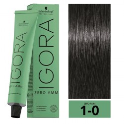 COLORACION PERMANENTE SIN AMONIACO IGORA ZERO AMM 1-0 60ML.