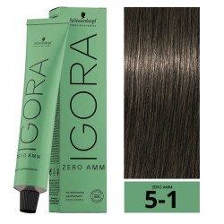 COLORACION PERMANENTE SIN AMONIACO IGORA ZERO AMM 5-1 60 ML.