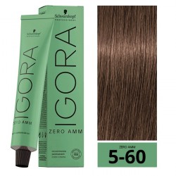 COLORACION PERMANENTE SIN AMONIACO IGORA ZERO AMM 5-60 60ML.