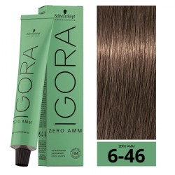 COLORACION PERMANENTE SIN AMONIACO IGORA ZERO AMM 6-46 60ML.