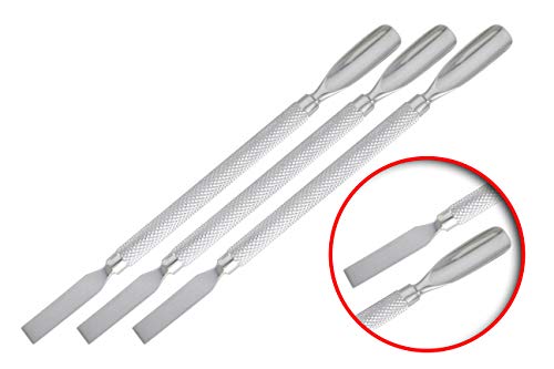 EMPUJADOR DOBLE PARA CUTÍCULAS ACERO INOX.