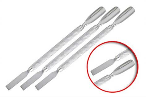 EMPUJADOR DOBLE PARA CUTÍCULAS ACERO INOX.