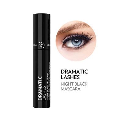 DRAMATIC LASHES NIGHT BLACK MASCARA GOLDEN ROSE