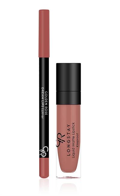 MATTE LIP KIT GOLDEN ROSE
